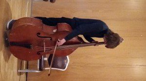 Jack Sinnott tuning up for Siansa Gael Linn